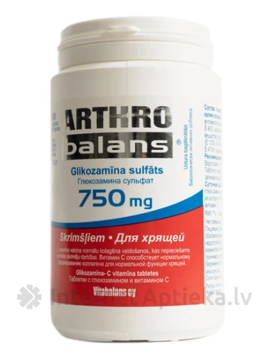 Arthrobalans 750 mg, 180 tabletti | internetaptieka.lv