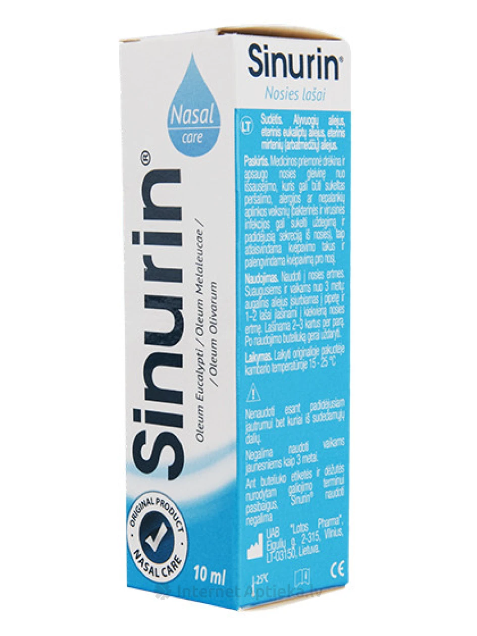 Sinurin капли в нос, 10 мл | internetaptieka.lv