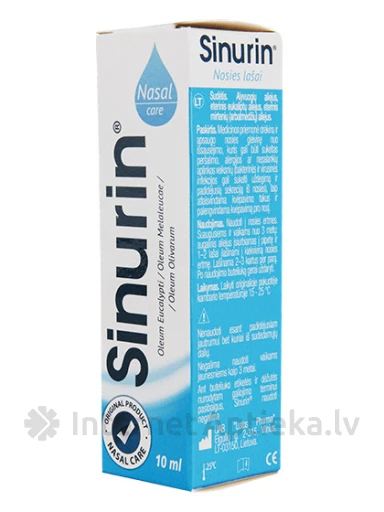 Sinurin капли в нос, 10 мл | internetaptieka.lv