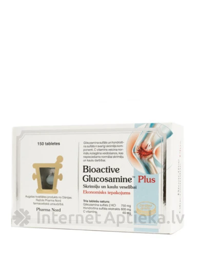 Bioactive Glucosamine Plus, 150 tabletes | internetaptieka.lv