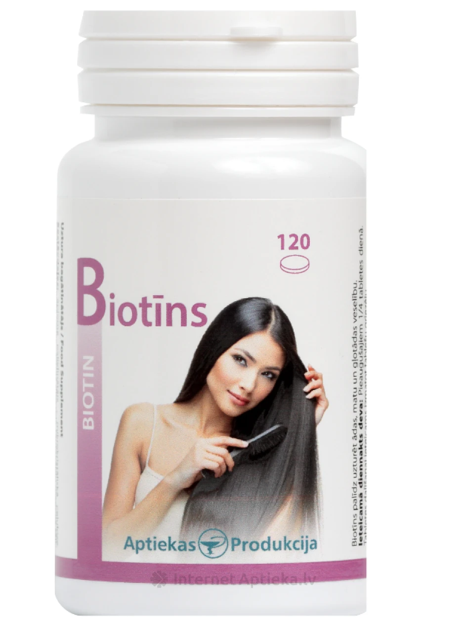 Biotīns tabletes N120, 120 gab | internetaptieka.lv