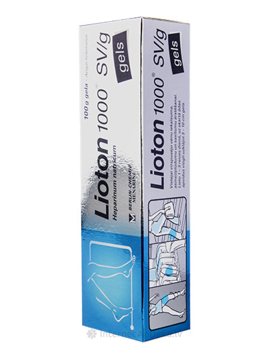 Lioton gels 1000 SV/g, 100 g | internetaptieka.lv