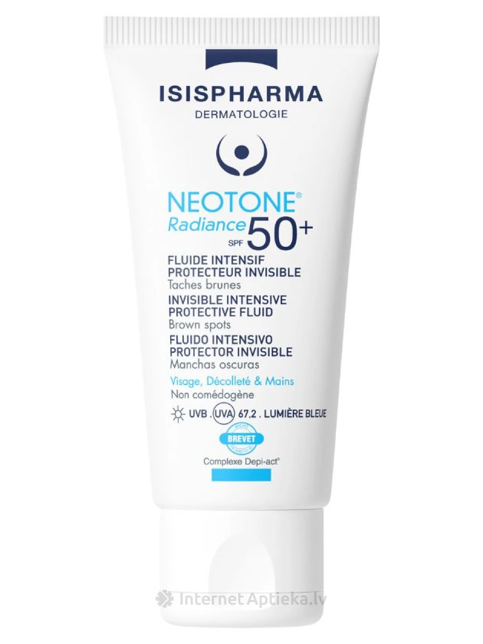 ISISPHARMA NEOTONE RADIANCE SPF 50+ aizsargfluīds pigmentācijas plankumiem, 30 ml | internetaptieka.lv