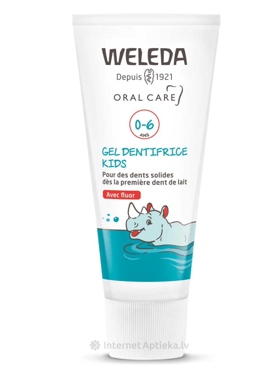 Weleda KIDS Zobu pasta bērniem 0-6 g.v.ar fluoru, 50 ml | internetaptieka.lv