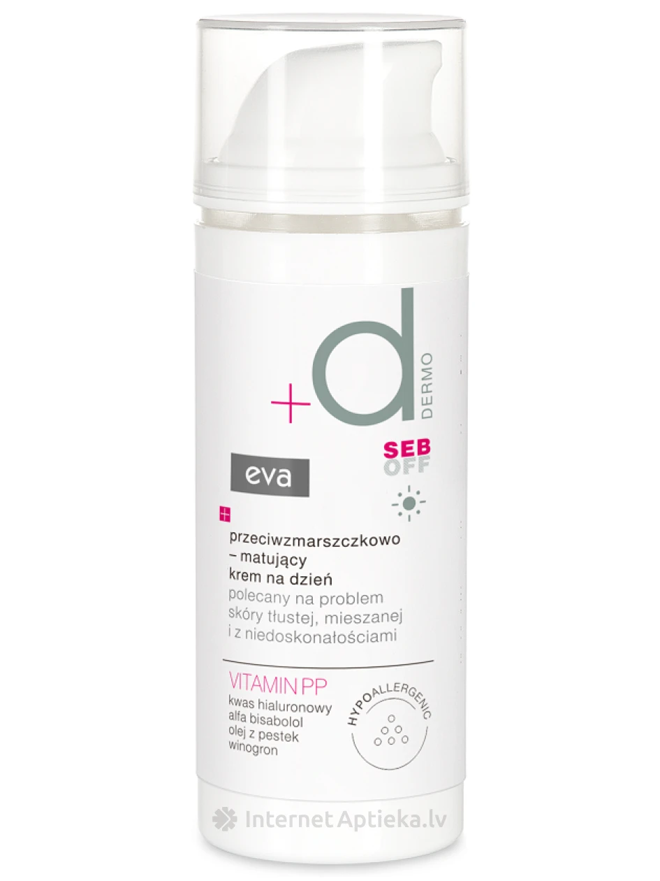 Eva Dermo Seb Off kortsudevastane normaliseeriv päevakreem, 50 ml | internetaptieka.lv