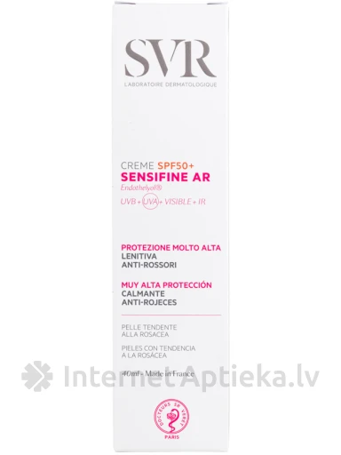 SVR SPF50+ jutīgai, alerģiskai ādai ar noslieci uz rozāciju, 50 ml | internetaptieka.lv