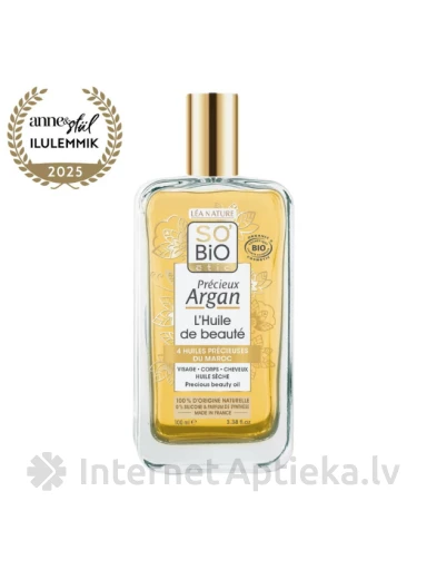 So Bio Vērtīgā kosmētiskā argāna eļļa, 100 ml | internetaptieka.lv