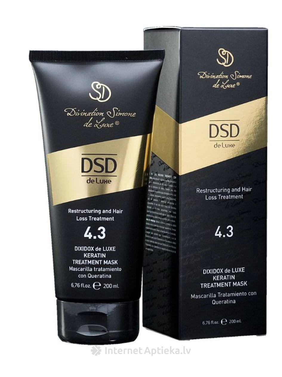 4.3 DSD de Luxe Keratīna maska matiem, 200 ml | internetaptieka.lv