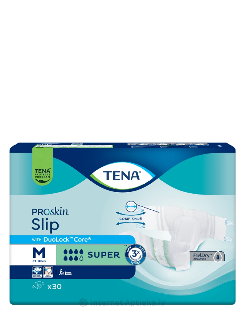 TENA Slip Super  suurus M Mähkmepüksid, 30 tk. | internetaptieka.lv