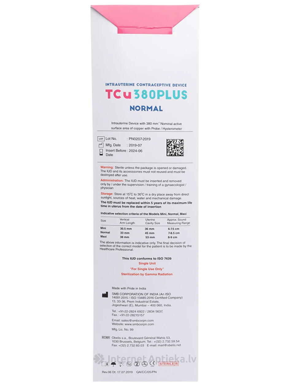 SMB TCu 380 Plus Normal Спираль, 1 шт. | internetaptieka.lv