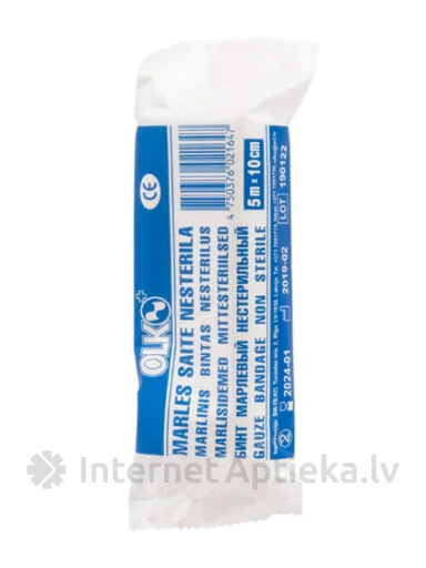 Olko Marles saite - nesterila, 5 m x 10 cm, iepakojumā, 1 gb. | internetaptieka.lv