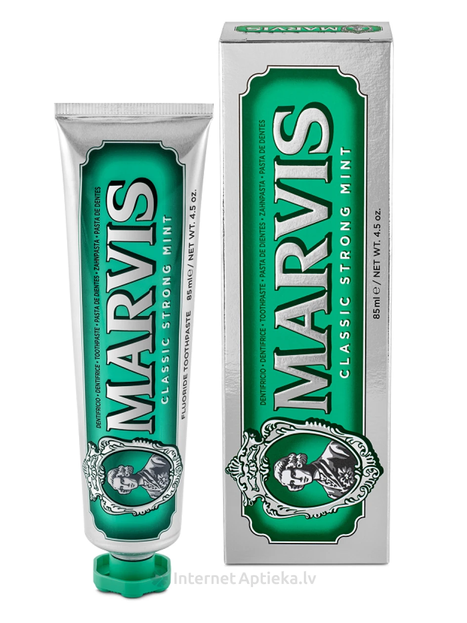 MARVIS klasiskā zobu pasta ar piparmētras garšu, 85 ml | internetaptieka.lv
