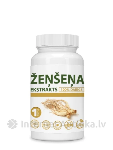 Ženšenni ekstrakt, 30 kapslit | internetaptieka.lv