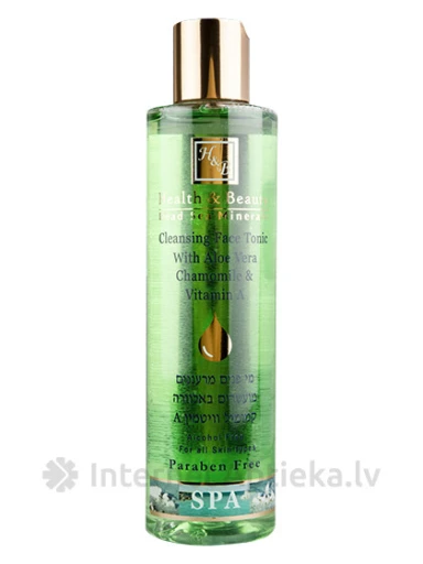 H&B Attīrošs Sejas Toniks Aloe Vera Chamomile & Vitamin A, 250 ml | internetaptieka.lv