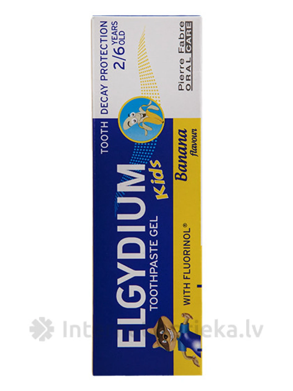 Elgydium Kids hambapasta lastele vanuses 2-6 aastat, banaan, 50 ml | internetaptieka.lv