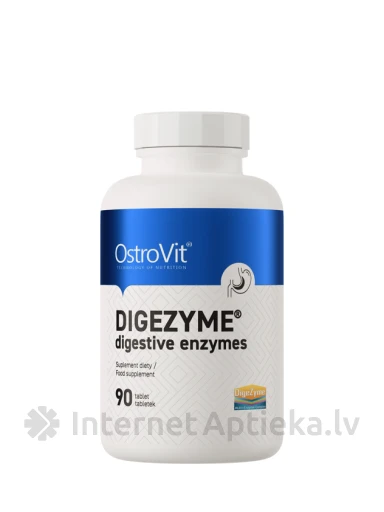 OstroVit Digezyme Digestive Enzymes tabletes, 90 gb. | internetaptieka.lv