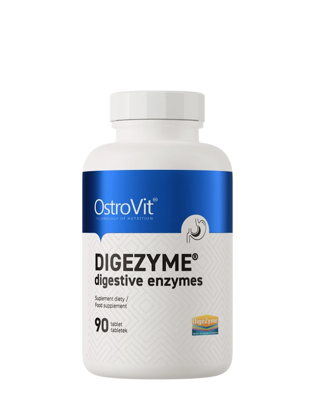 OstroVit Digezyme Digestive Enzymes tabletes, 90 gab.