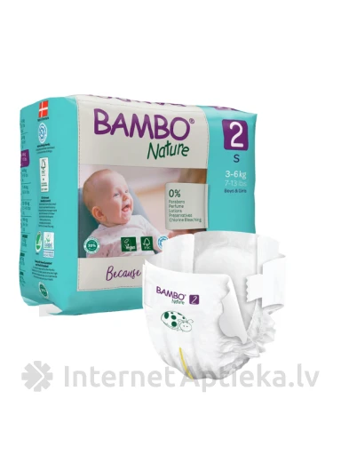 Bambo Nature mähkmed 3-6 kg, 30 tk. | internetaptieka.lv