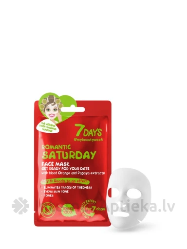 7Days Romantic Saturday näomask, 28 g | internetaptieka.lv