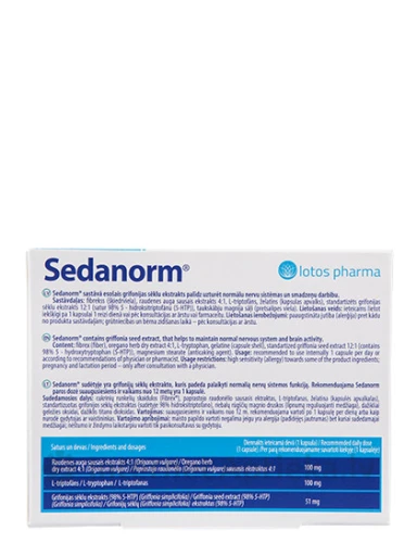Sedanorm, 30 капсул | internetaptieka.lv