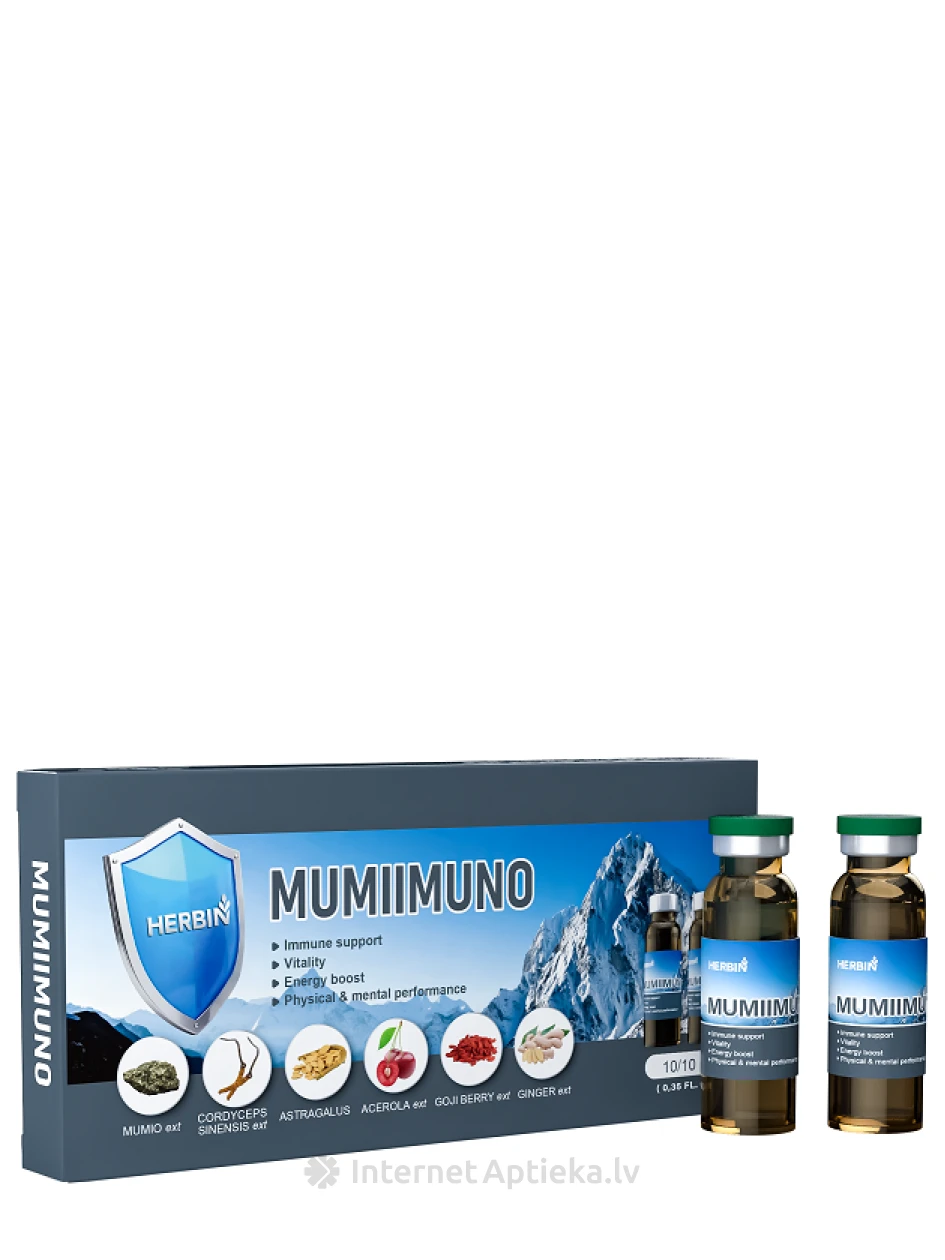 Mumiimuno ampullid, 10*10 ml | internetaptieka.lv