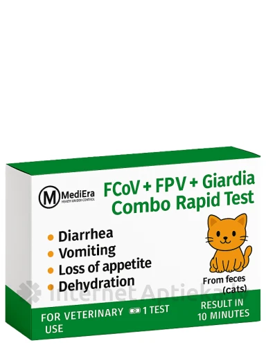 FCOV + FPV + GIARDIA LAMBLIA antigēnu kombinētais eksprestests (fēces) | internetaptieka.lv