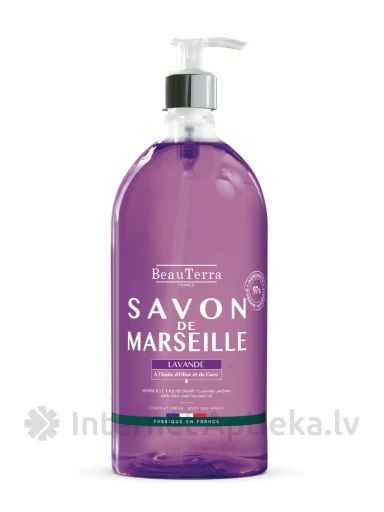BeauTerra марсельское жидкое мыло, лаванда, 1 Л | internetaptieka.lv