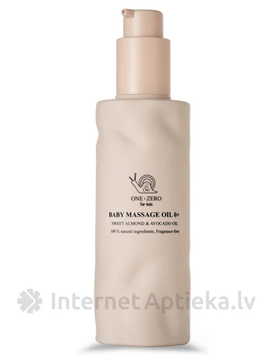 ONE:ZERO Saldo mandeļu un avokado masāžas eļļa bērniem (0+), 180 ml | internetaptieka.lv