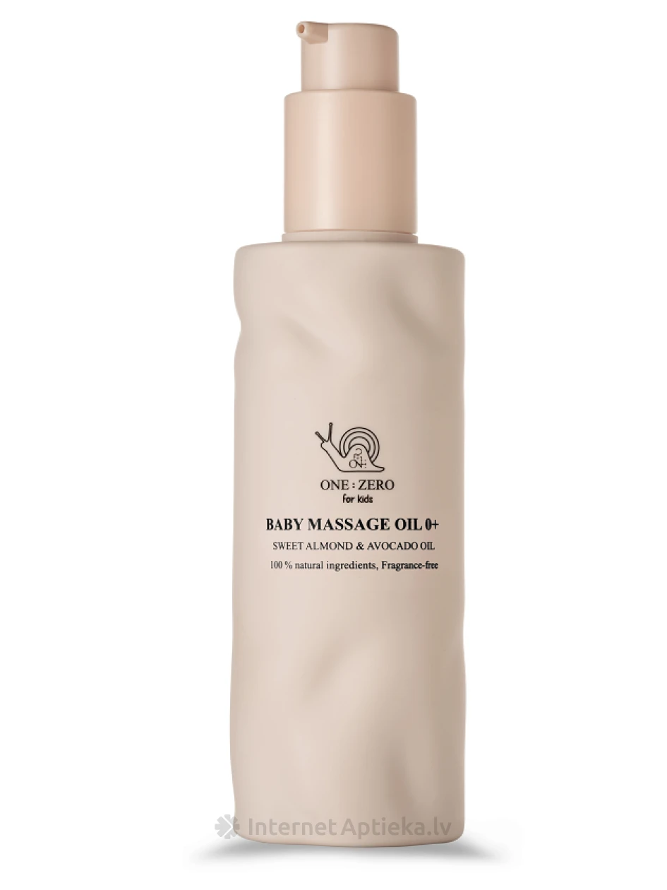 ONE:ZERO Saldo mandeļu un avokado masāžas eļļa bērniem (0+), 180 ml | internetaptieka.lv