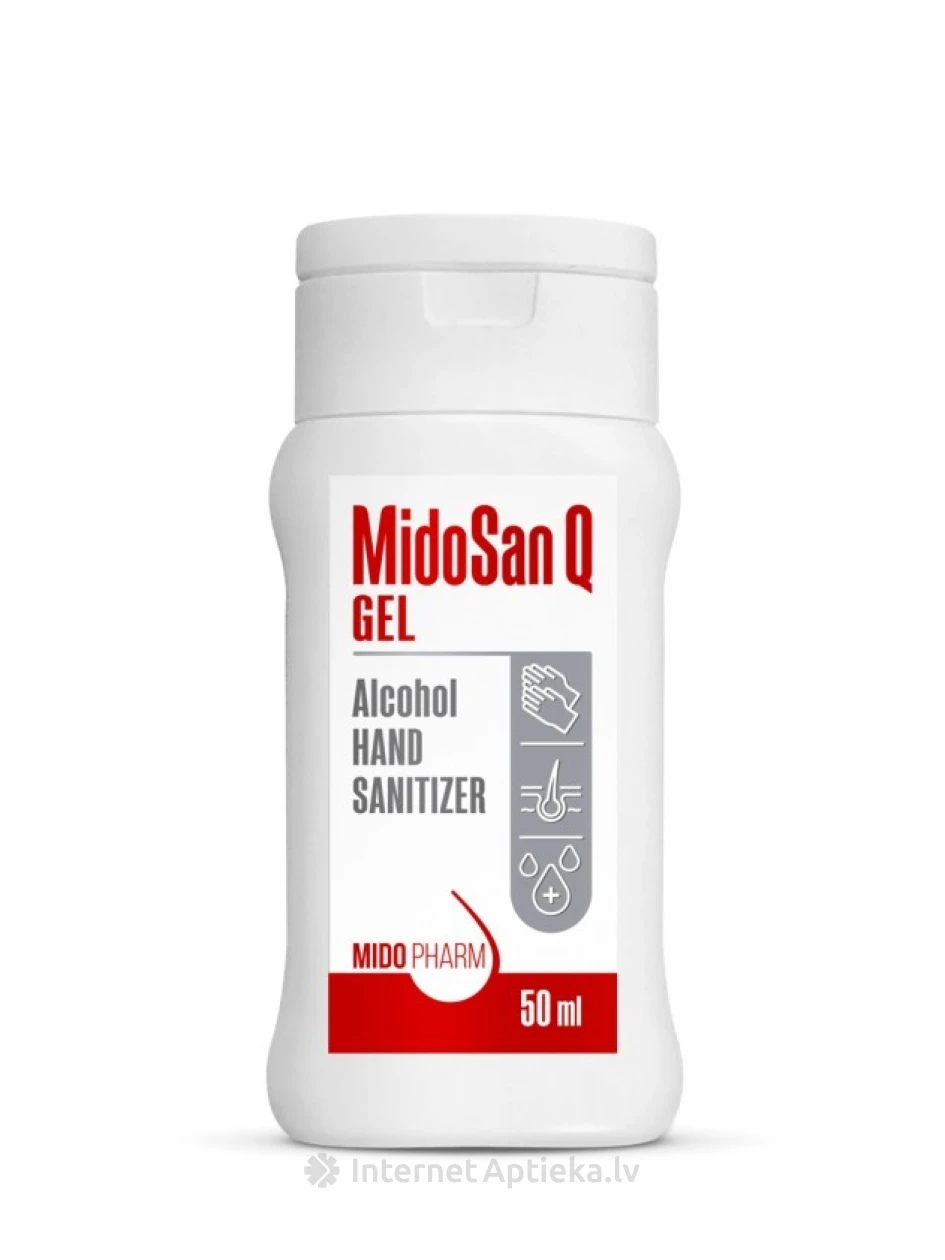 MidoSan Q дезинфицирующее средство для рук, 50 мл | internetaptieka.lv