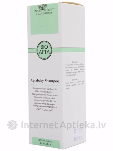 Bioapta Aptababy bezsulfātu šampūns bērniem, 200 ml | internetaptieka.lv