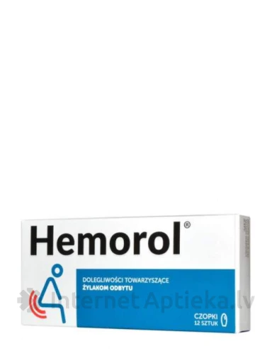 Суппозитории Hemorol, 12 суппозиториев | internetaptieka.lv