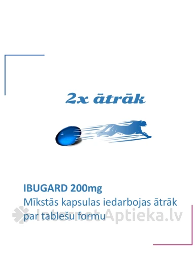 Ibugard 200 мг, 10 капсул | internetaptieka.lv