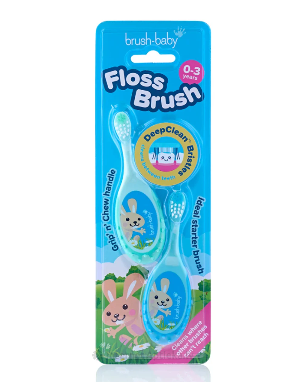 Brush-Baby Zobu suka Floshbrush 0-3 gadi, 2 gb. | internetaptieka.lv