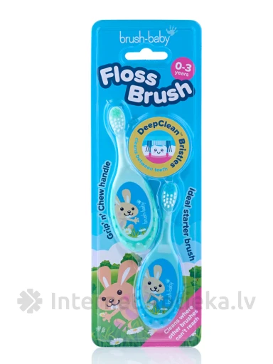 Brush-Baby Zobu suka Floshbrush 0-3 gadi, 2 gb. | internetaptieka.lv
