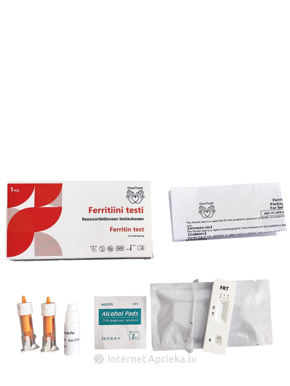 OmaTesti Ferritiini test, 1 tk | internetaptieka.lv