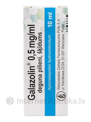 Galazolin deguna pilieni 0.5 mg/ml, 10 ml | internetaptieka.lv