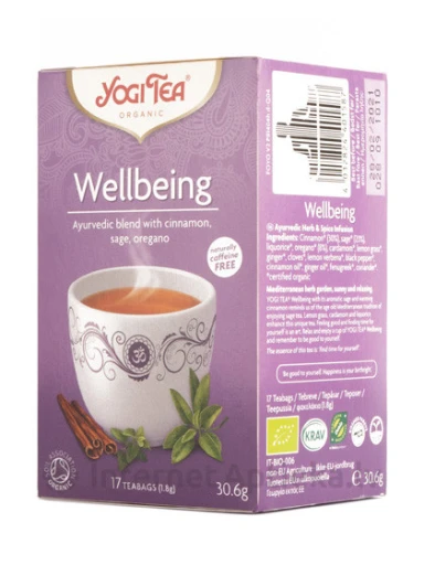 Tēja Yogi Wellbeing Labsajūtai, 17 paciņas | internetaptieka.lv