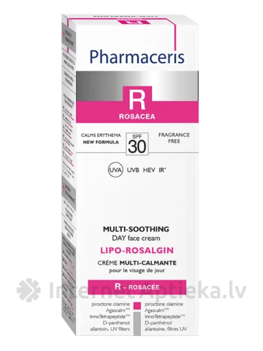 Pharmaceris Lipo - Rosalgin rahustav päevakreem SPF130, 30 ml | internetaptieka.lv