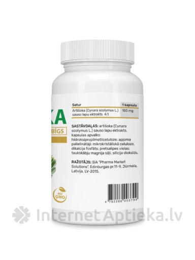 Artišoki ekstrakt kapslit, 30 tk. | internetaptieka.lv