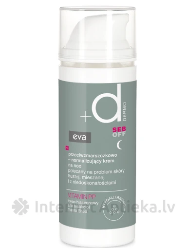 Eva Dermo Seb Off kortsudevastane normaliseeriv öökreem, 50 ml | internetaptieka.lv