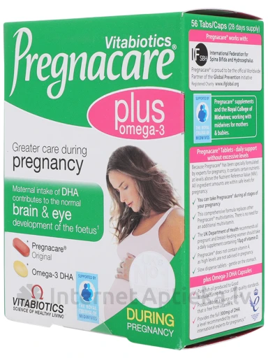 Pregnacare plus Omega-3, 56 капсул | internetaptieka.lv