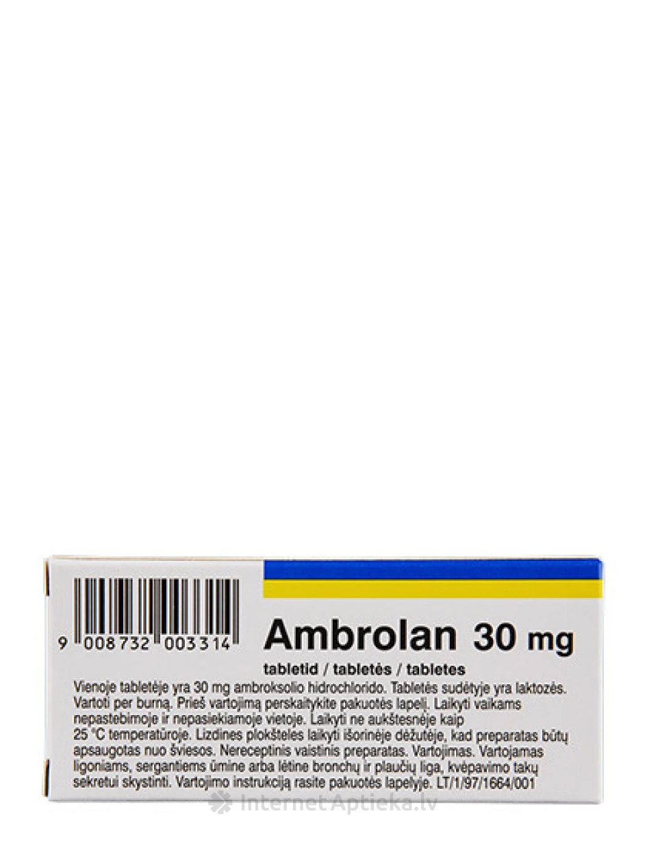 Ambrolan, 20 таблеток | internetaptieka.lv