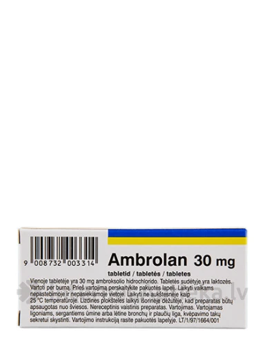 Ambrolan, 20 tabletes | internetaptieka.lv