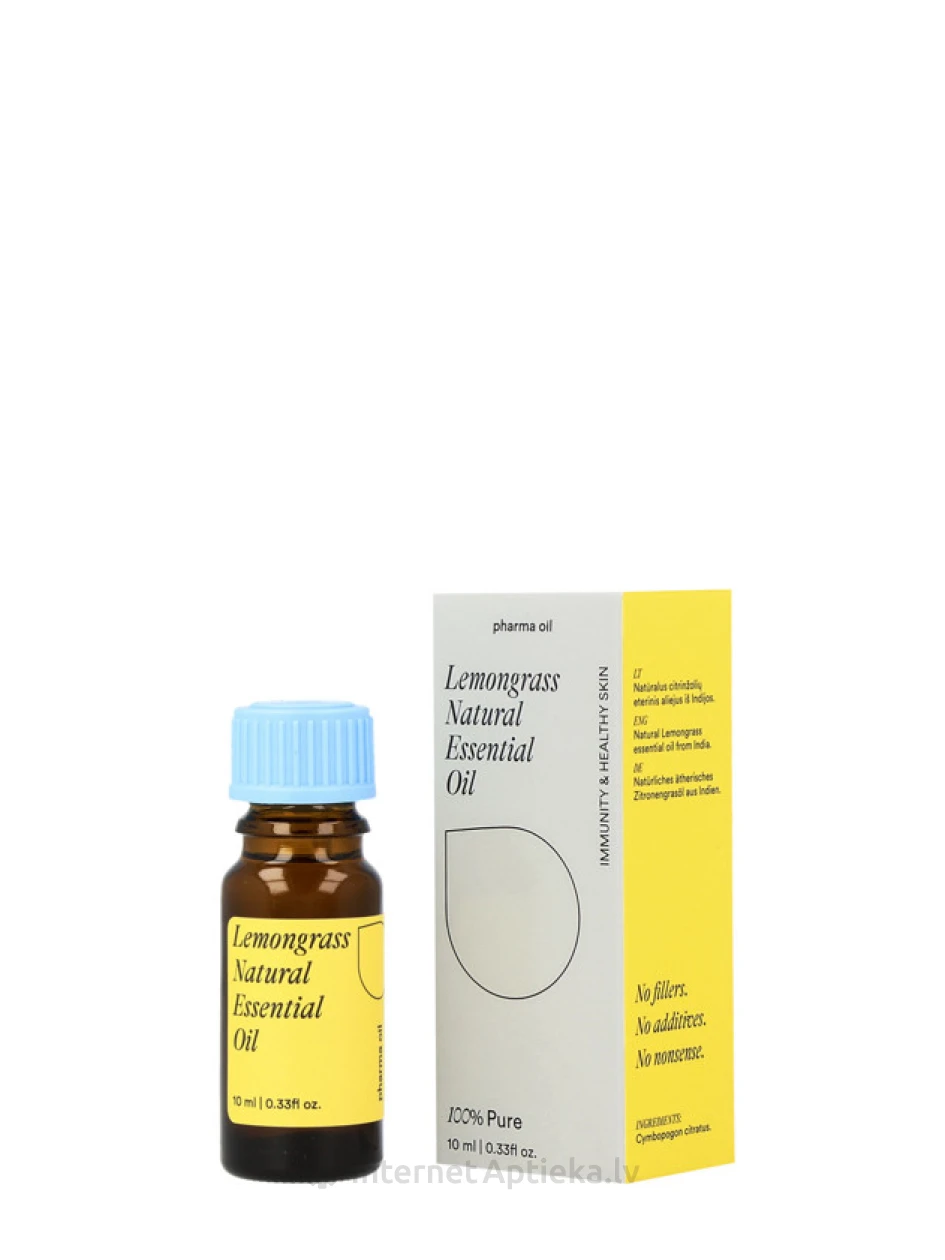 Pharma Oil Lemongrass essential oil, 10 ml | internetaptieka.lv