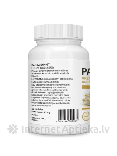 PARAZIGON-3™ tabletid, 60 tk. | internetaptieka.lv