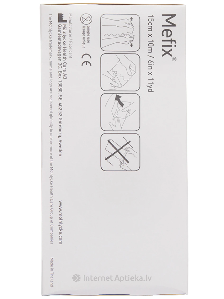 Mefix Пластыри 15 см x 10 м, 1 шт. | internetaptieka.lv