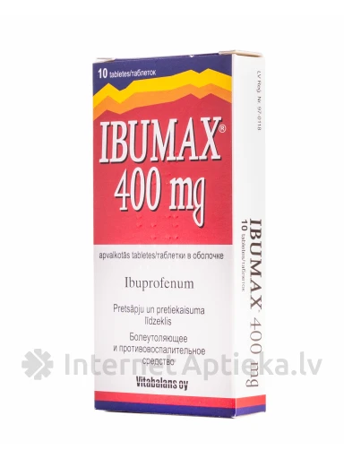 Ibumax 400 mg, 10 tabletes | internetaptieka.lv