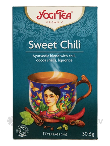 Tēja Yogi Sweet Chili, 17 paciņas | internetaptieka.lv