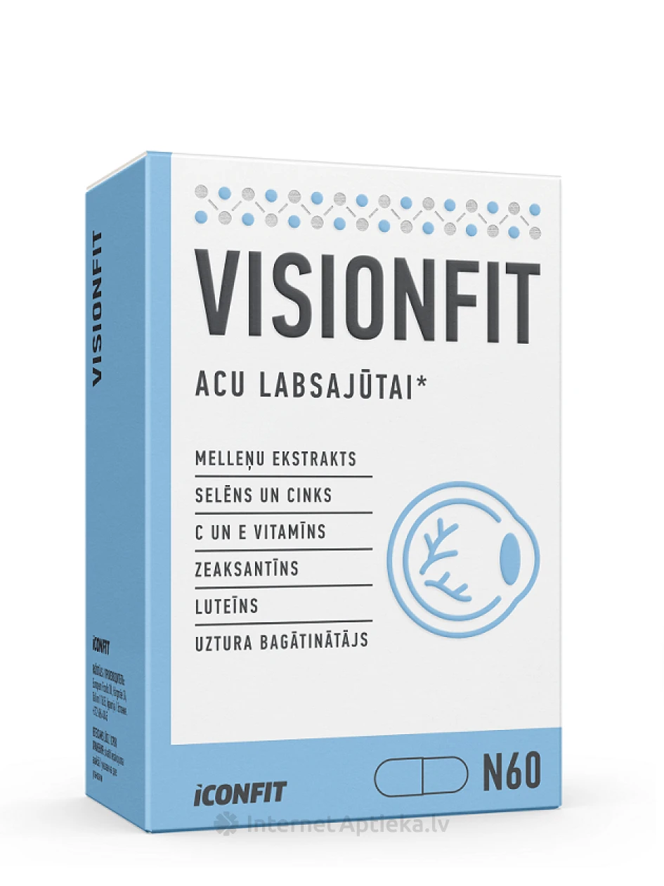 ICONFIT Visionfit - Acu veselībai, 60 kapsulas | internetaptieka.lv